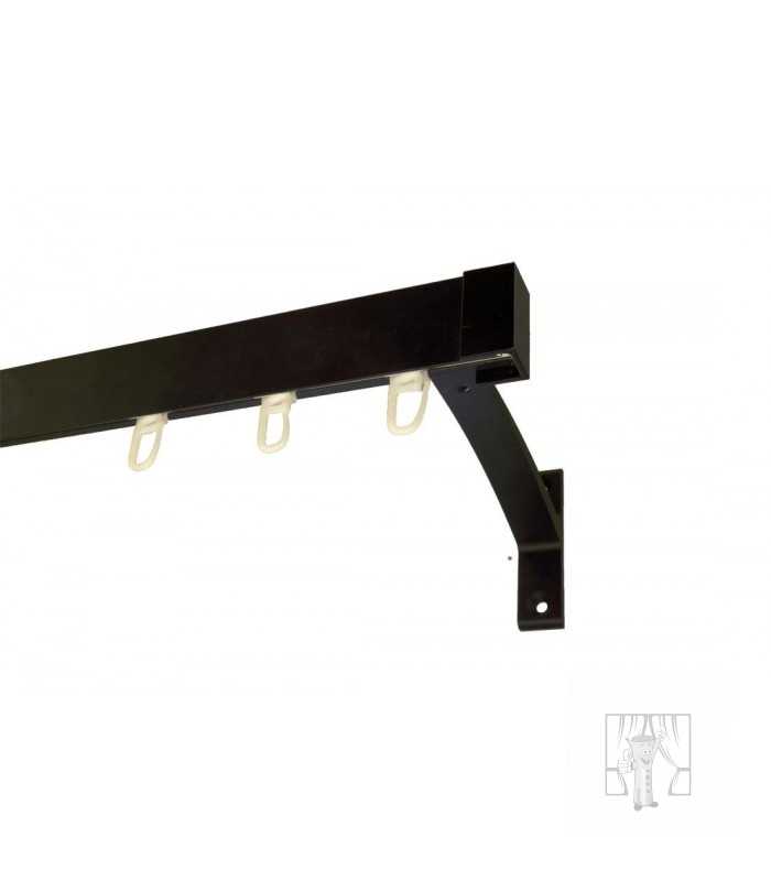 Nástenný držiak LUXOR Čierny 180 mm - Jednoduchý