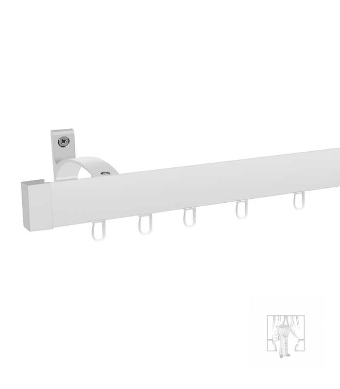 Nástenný držiak LUXOR Biely 120 mm - Jednoduchý