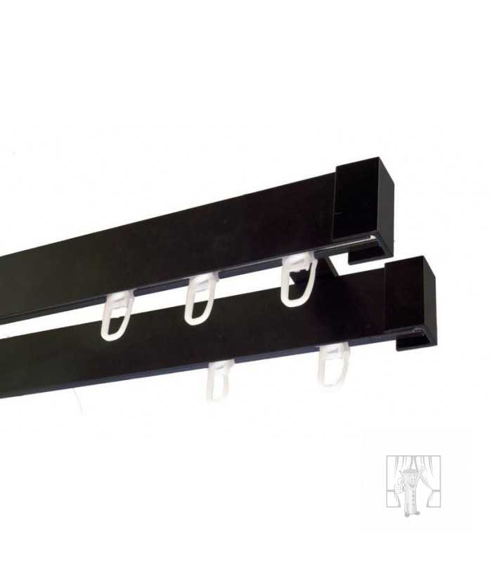 Stropný držiak LUXOR Čierny - Dvojitý