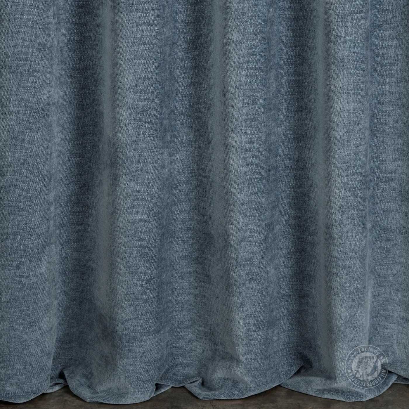 Šenilový záves NATALI 300 cm modrý