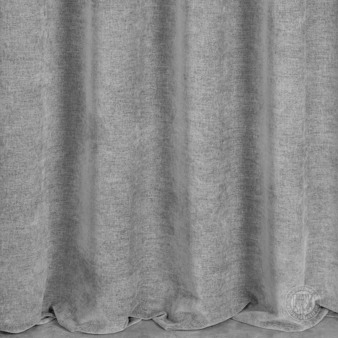 Šenilový záves NATALI 300 cm sivý