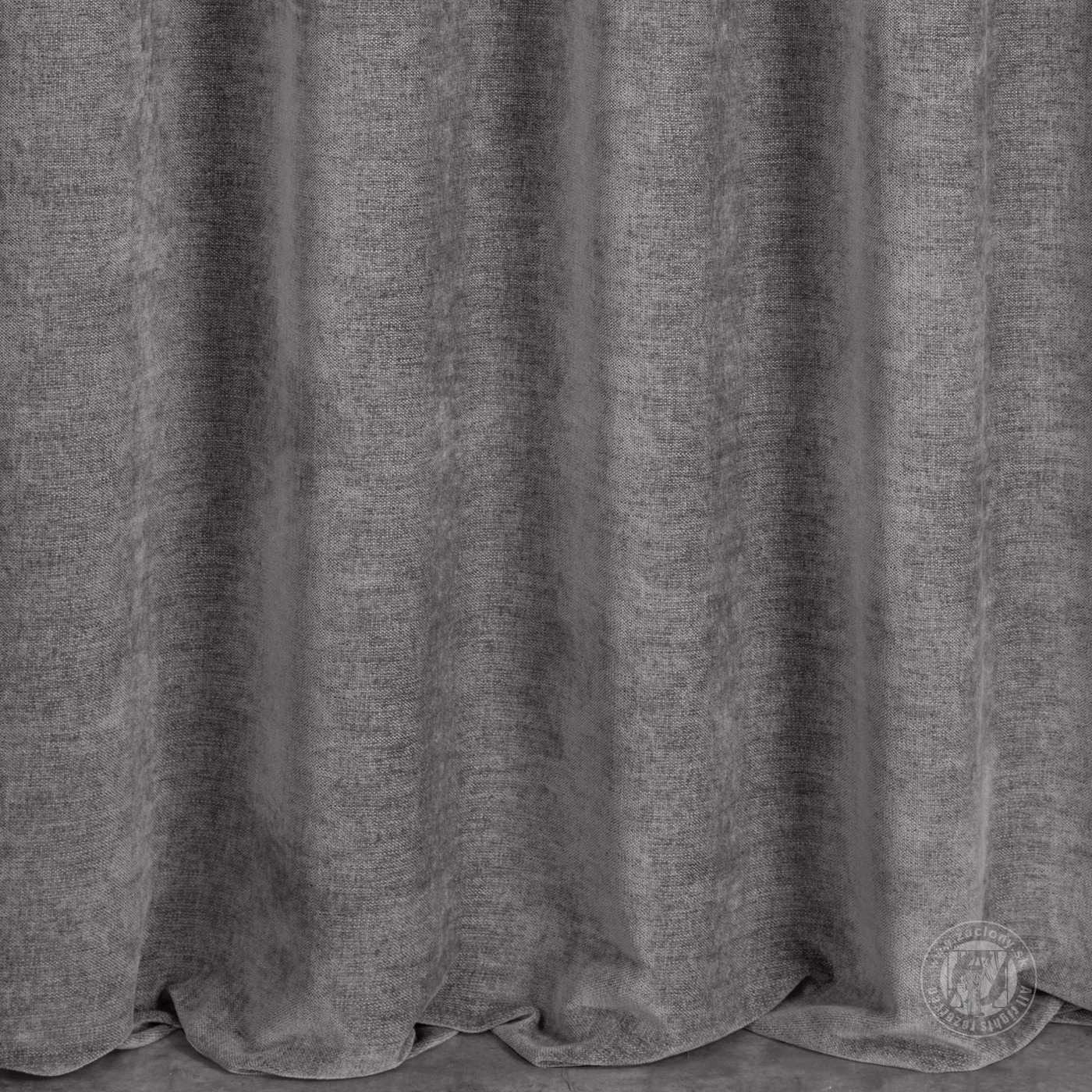 Šenilový záves NATALI 300 cm oceľový