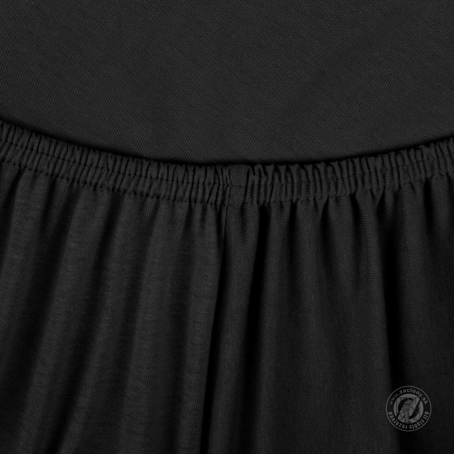 Napínacia plachta JERSEY3 120x200 cm čierna