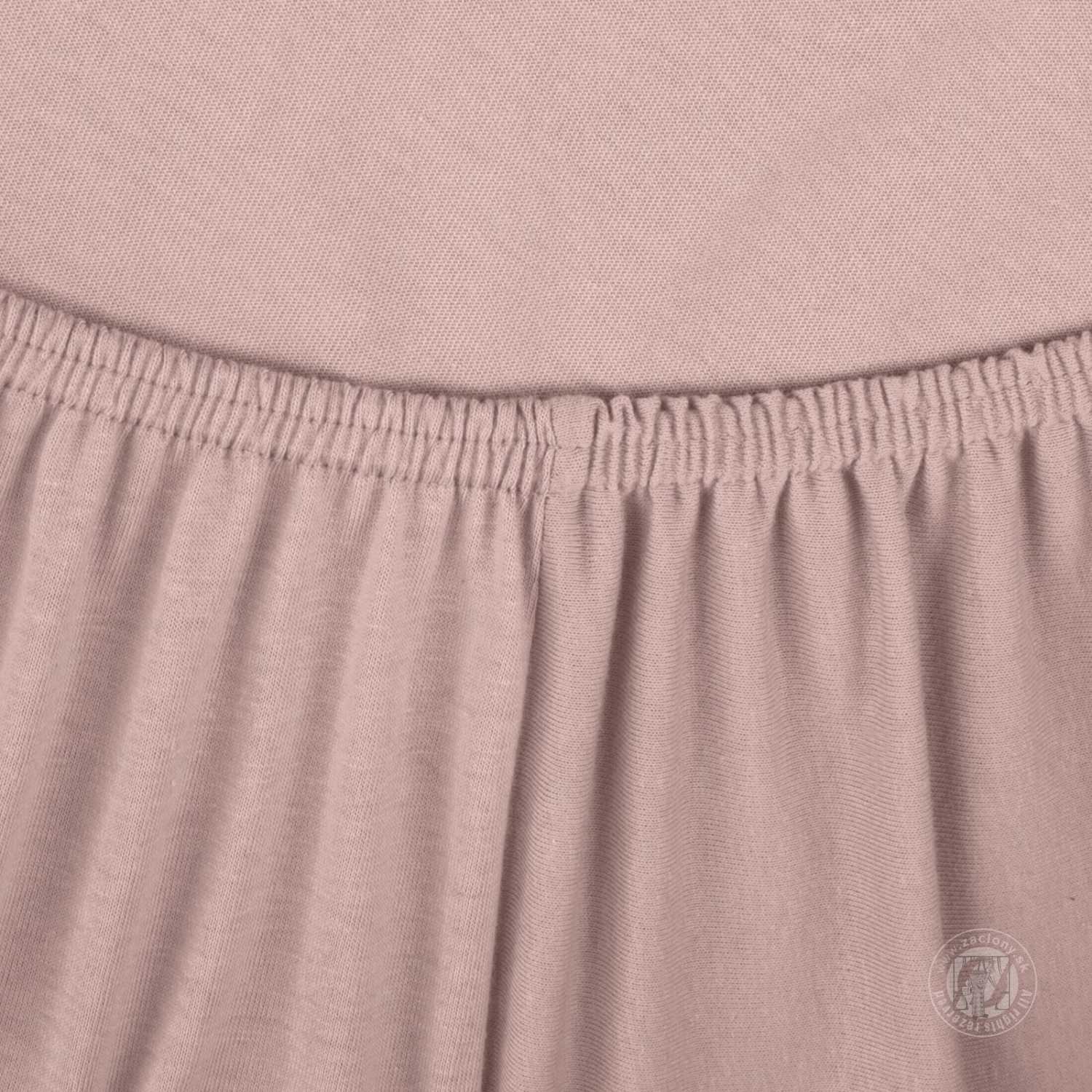 Napínacia plachta JERSEY3 140x200 cm púdrova ružová