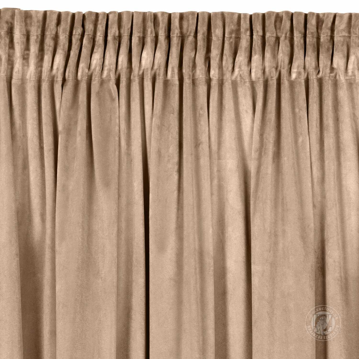 Záves ROSA na páske tmavý béžový 140x270cm