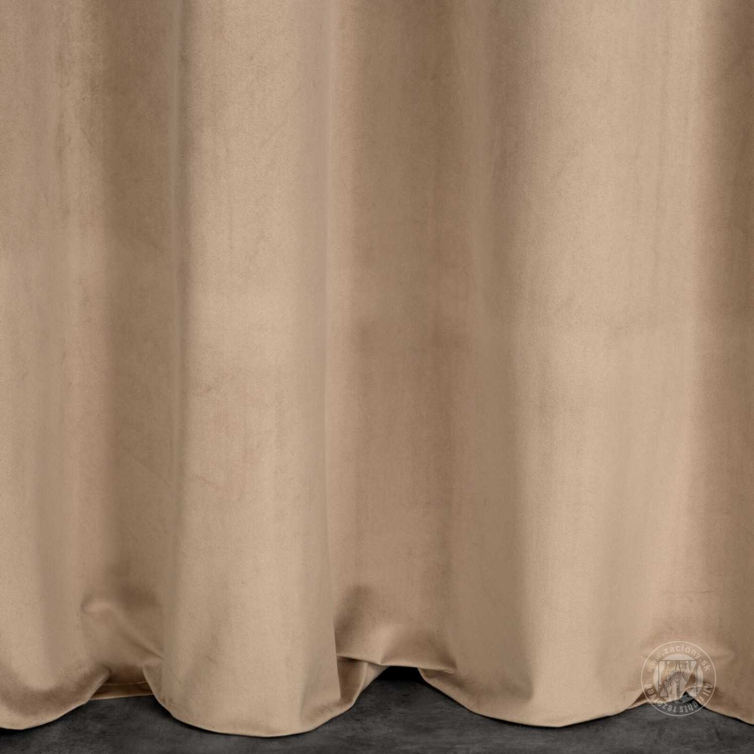 Záves ROSA na páske tmavý béžový 140x270cm