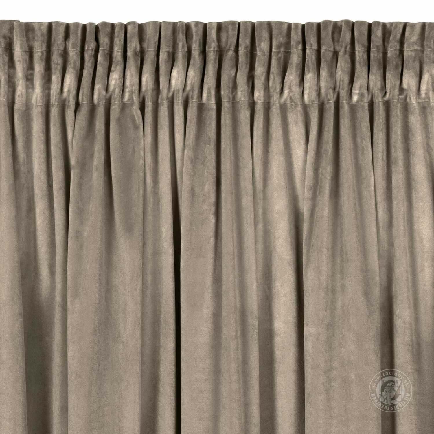 Záves ROSA na páske hnedý 140x270cm