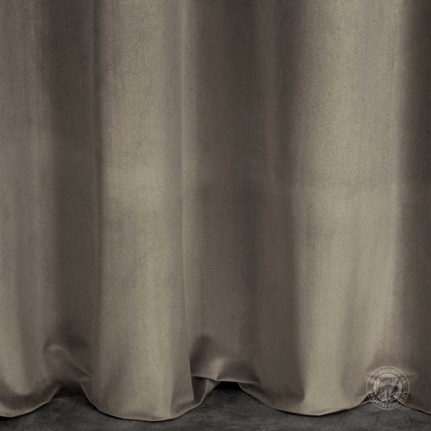 Záves ROSA na páske hnedý 140x270cm