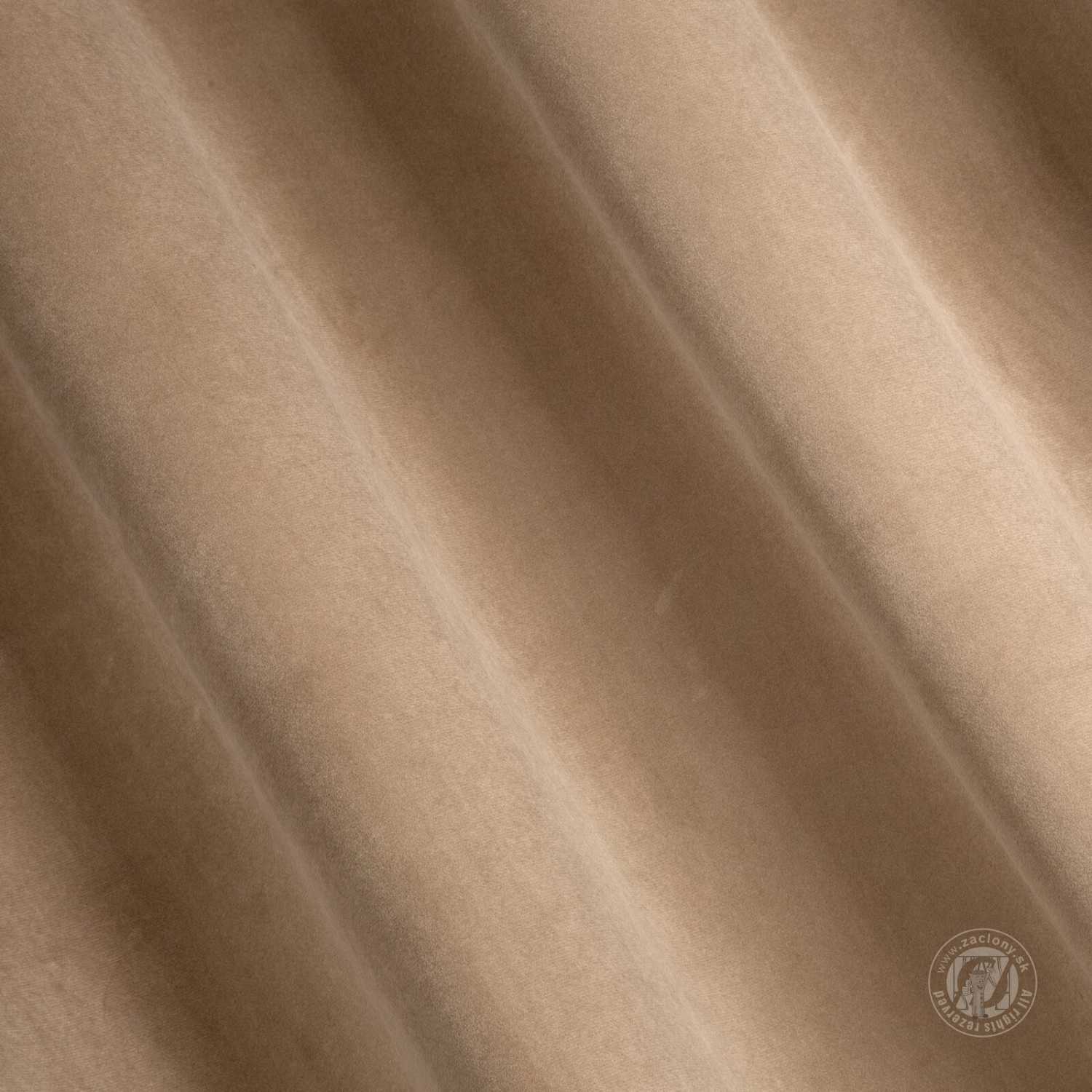 Záves MELANIE na krúžkoch tmavobéžový 140x250 cm