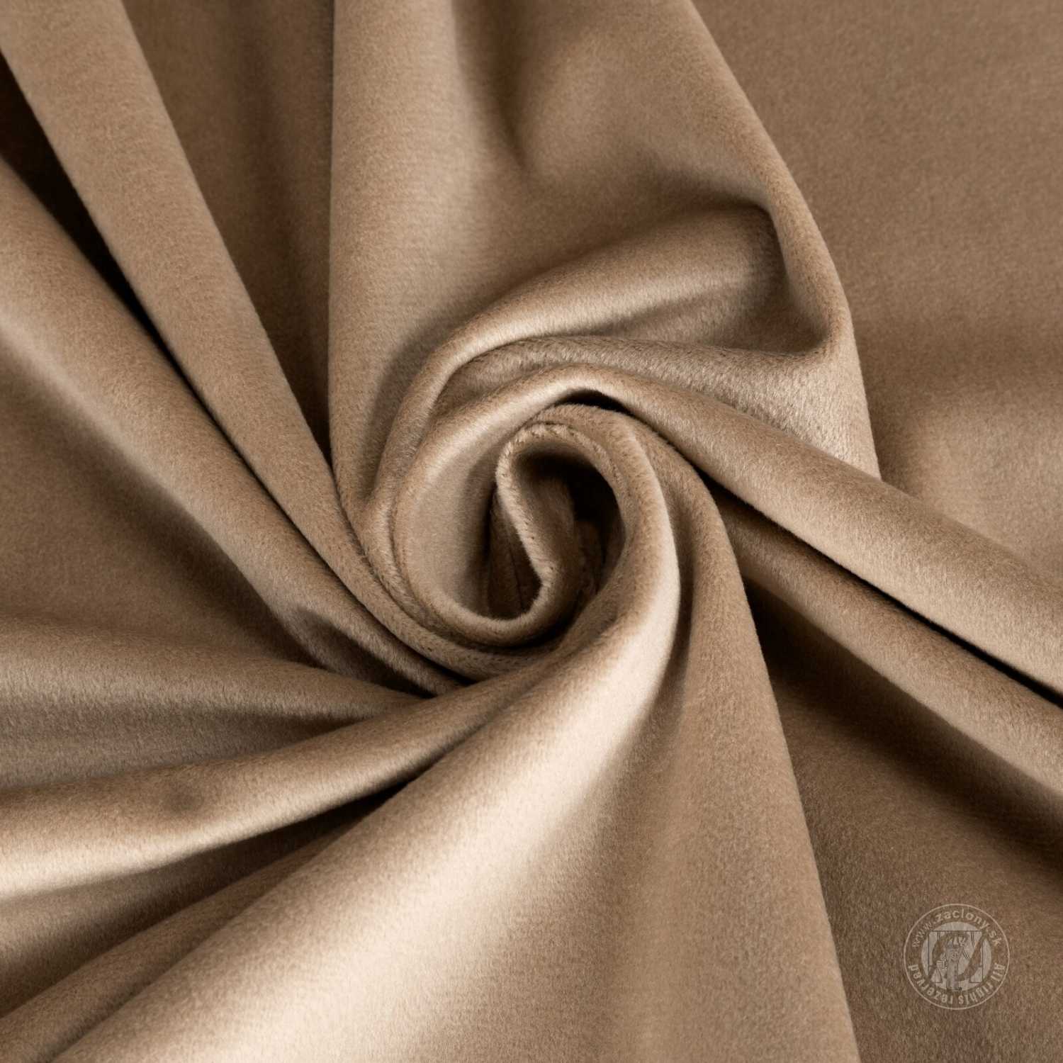 Záves MELANIE na krúžkoch tmavobéžový 140x250 cm