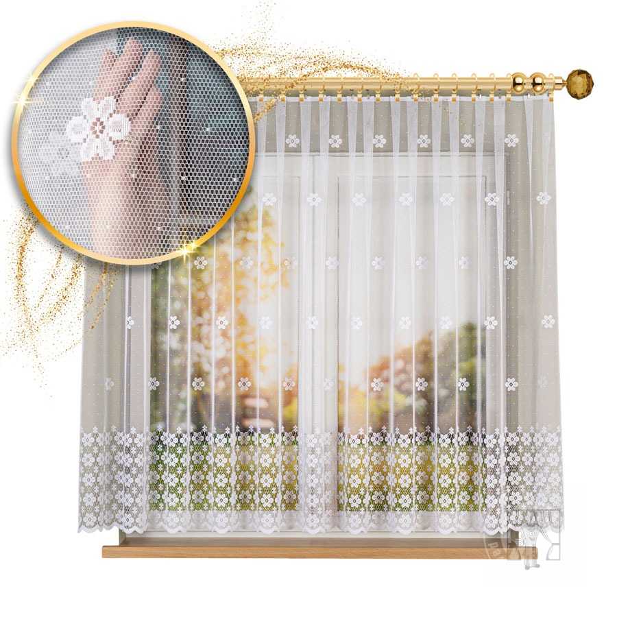 Žakarová záclona metráž 044364/001, 155cm