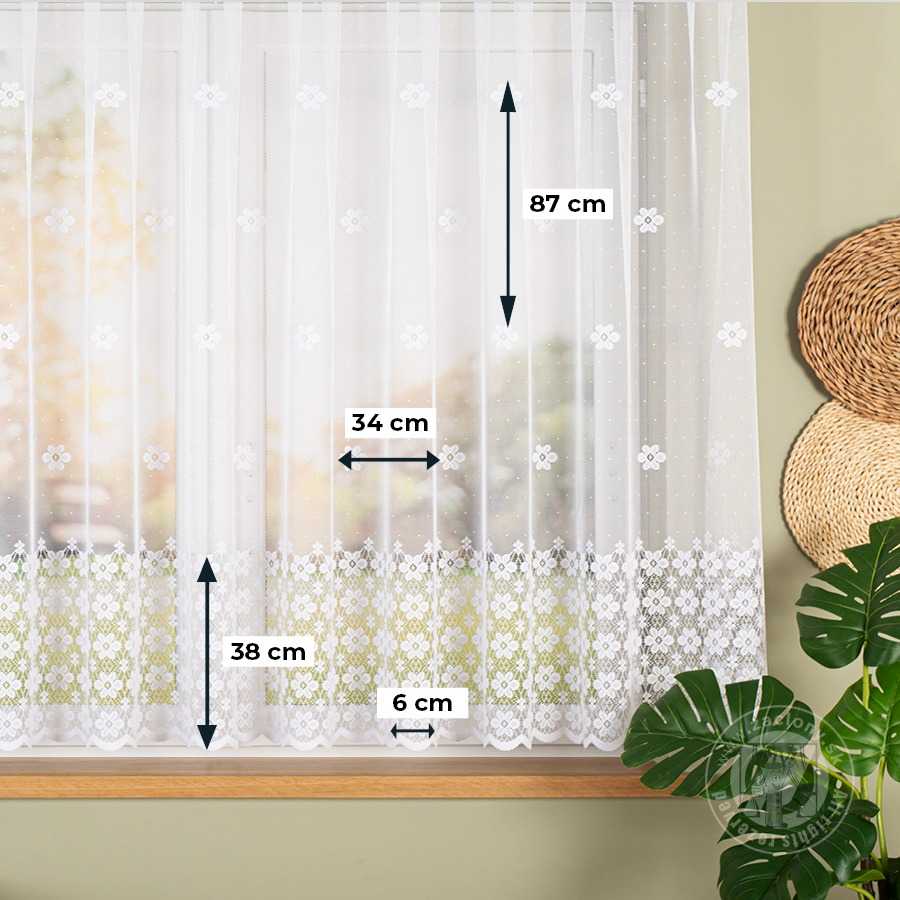 Žakarová záclona metráž 044364/001, 155cm