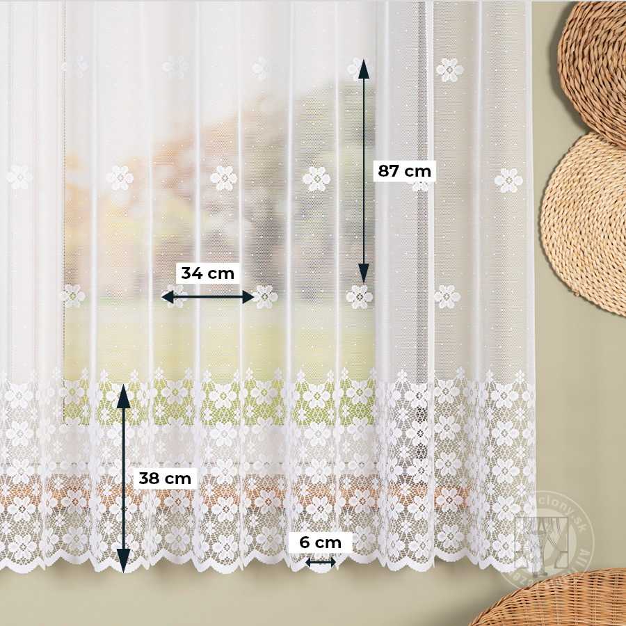 Žakarová záclona metráž 044364/001 175cm