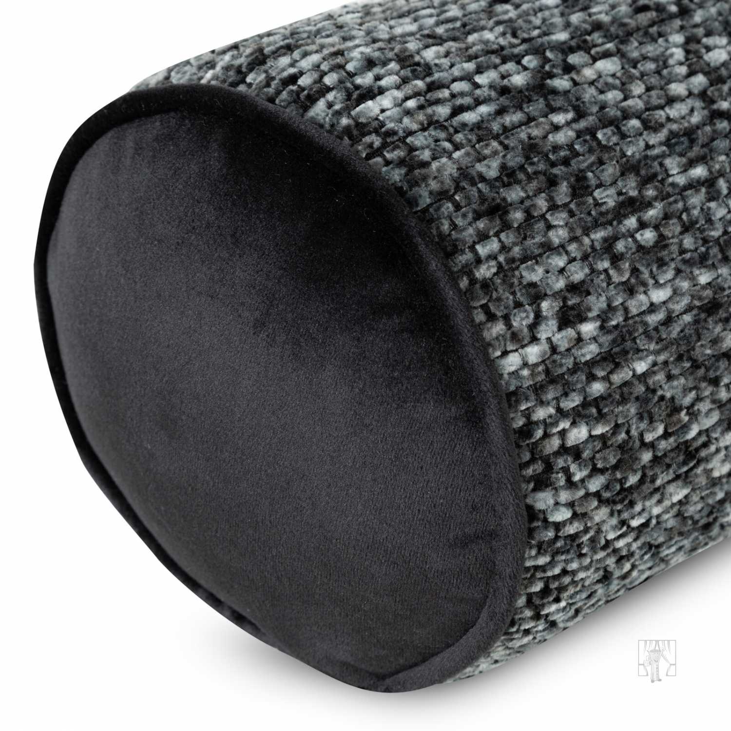 Vankúš valec BARI s lemovaním 15x45 cm oceľový