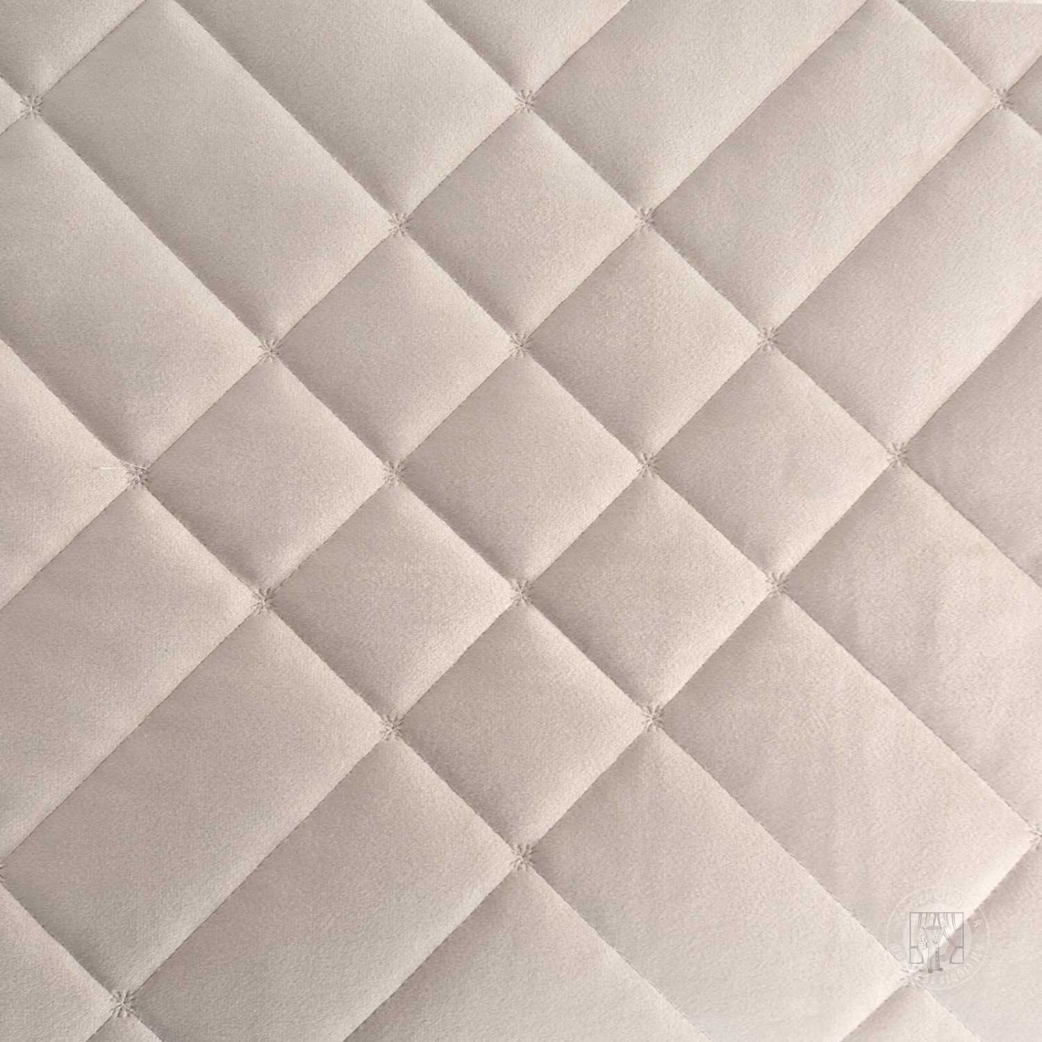 Zamatový prehoz na posteľ RIA6 170x210 cm krémový