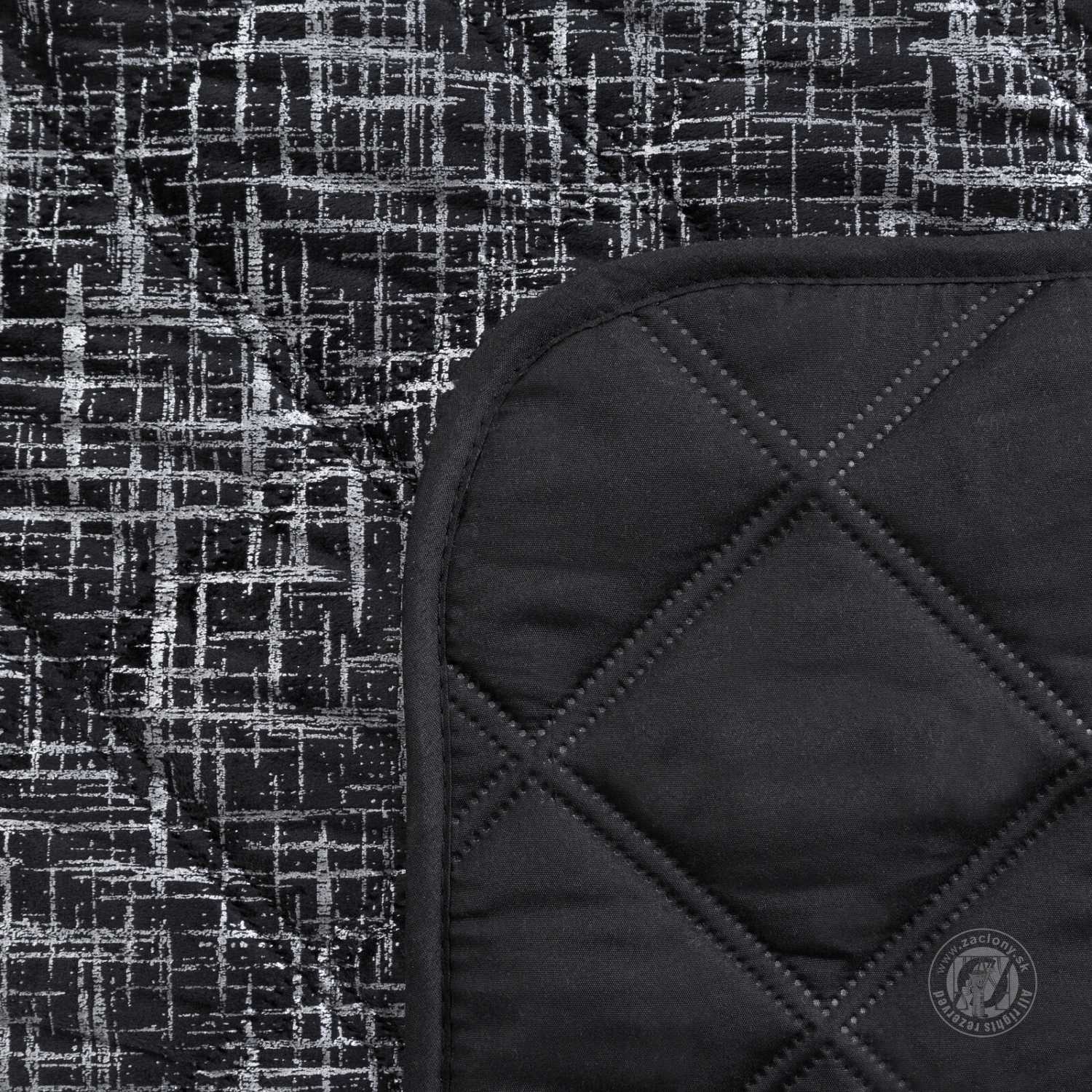 Prehoz na posteľ BLINK6 220x240 cm čierny