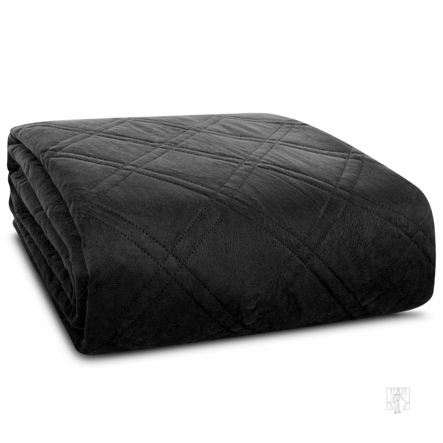 Prehoz na posteľ LUIZ8 170x210 cm čierny