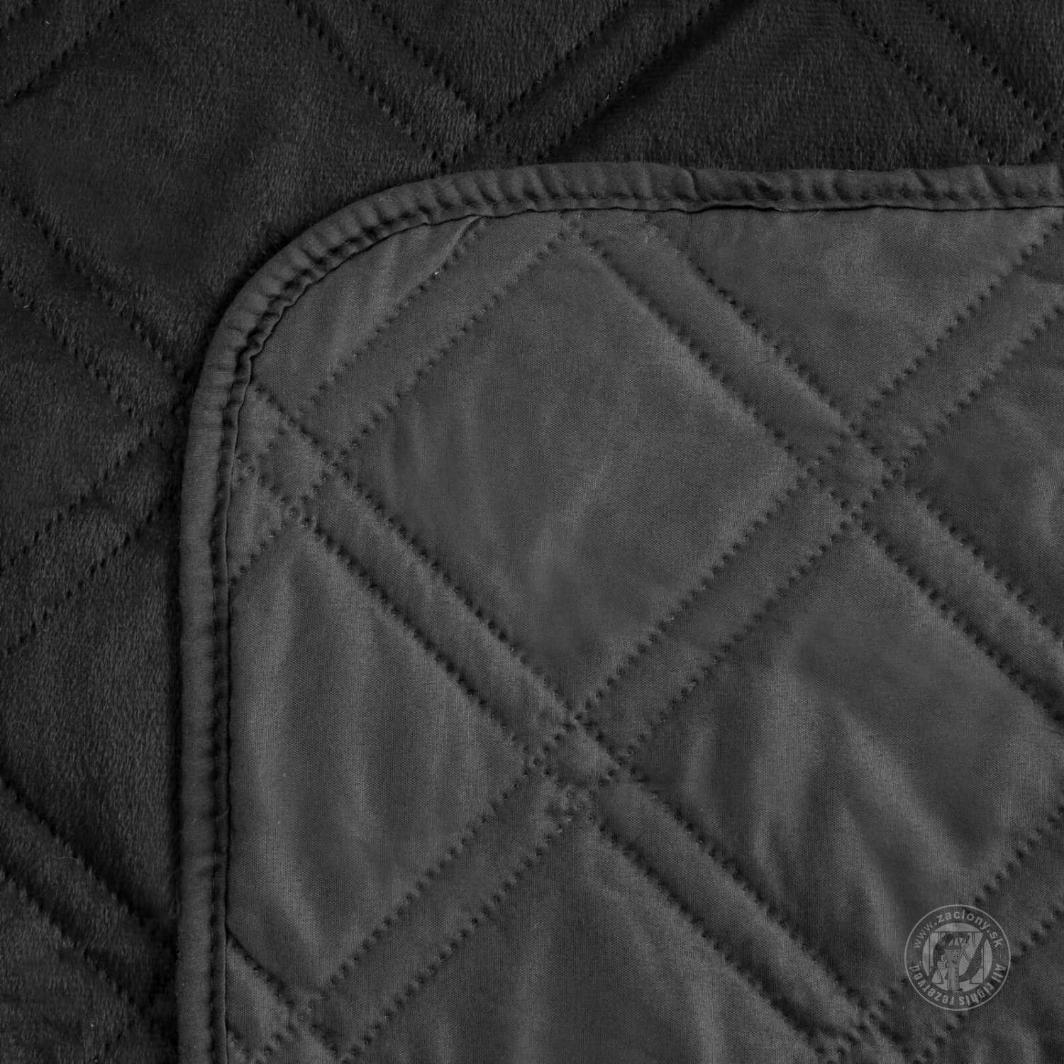 Prehoz na posteľ LUIZ8 220x240 cm čierny