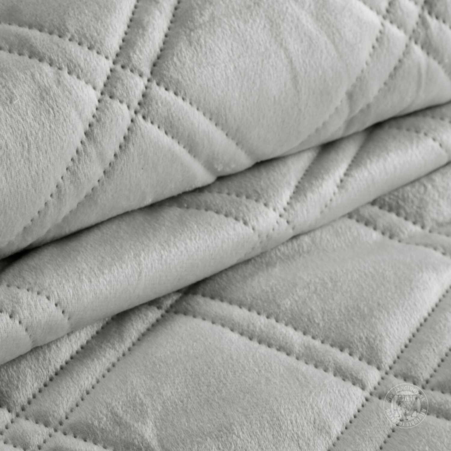 Prehoz na posteľ LUIZ8 170x210 cm strieborný