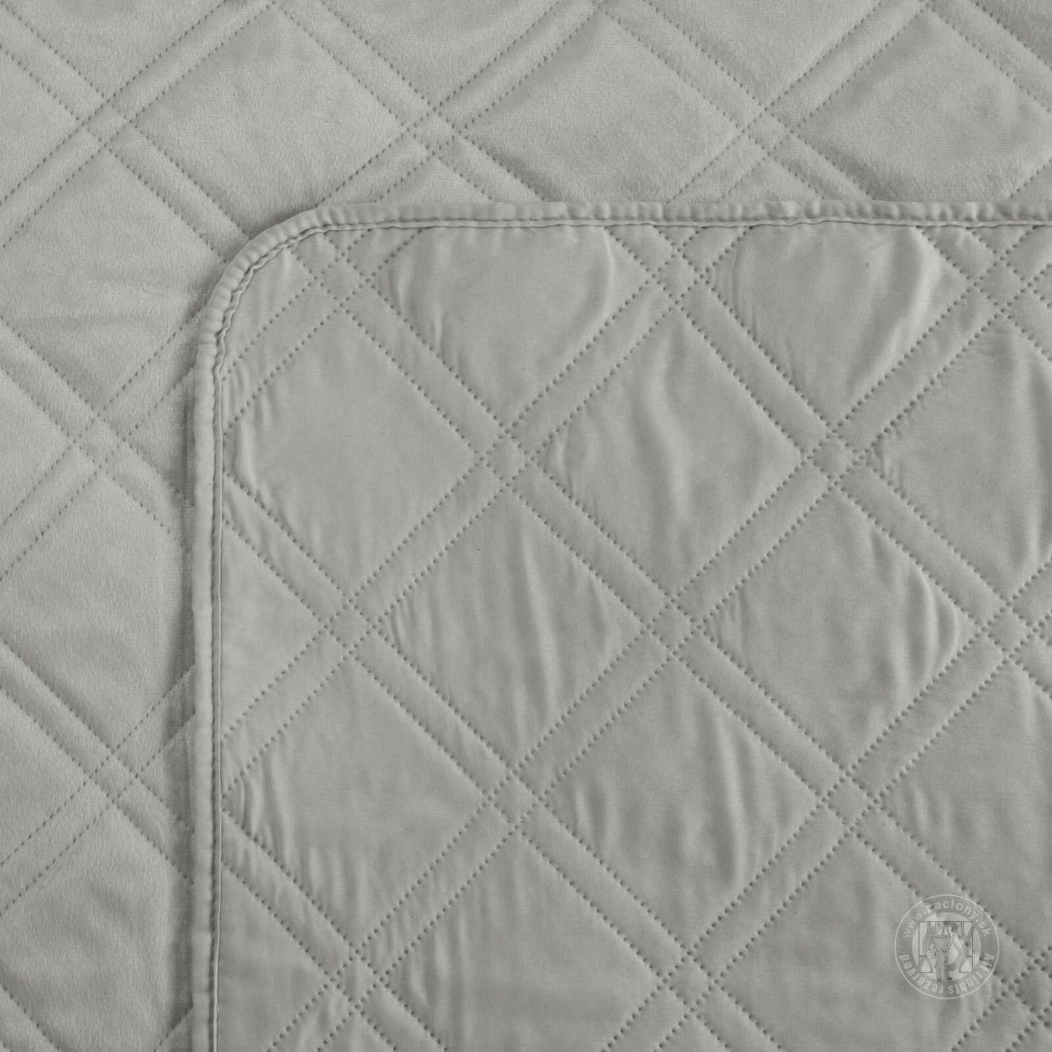 Prehoz na posteľ LUIZ8 170x210 cm strieborný