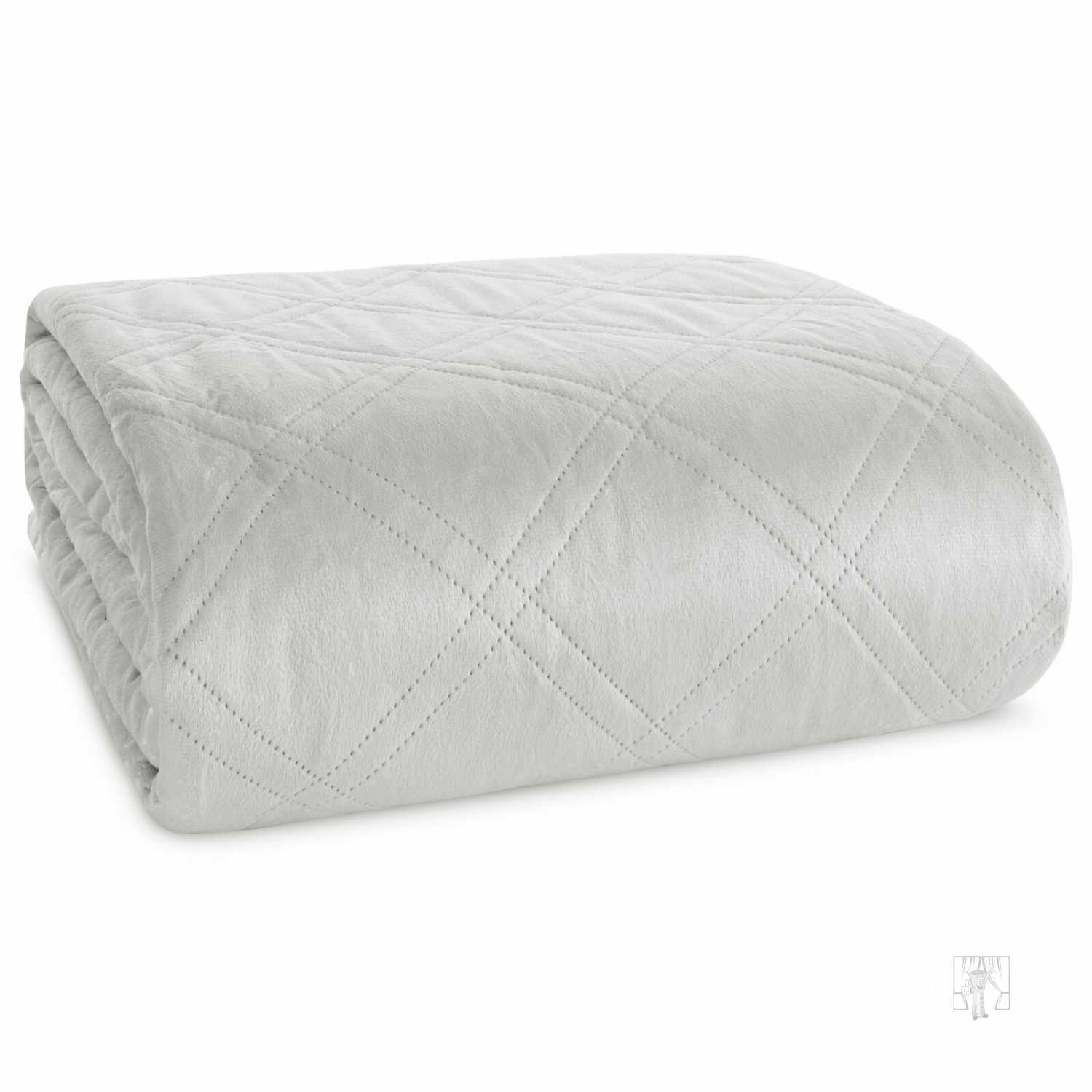 Prehoz na posteľ LUIZ8 220x240 cm strieborný