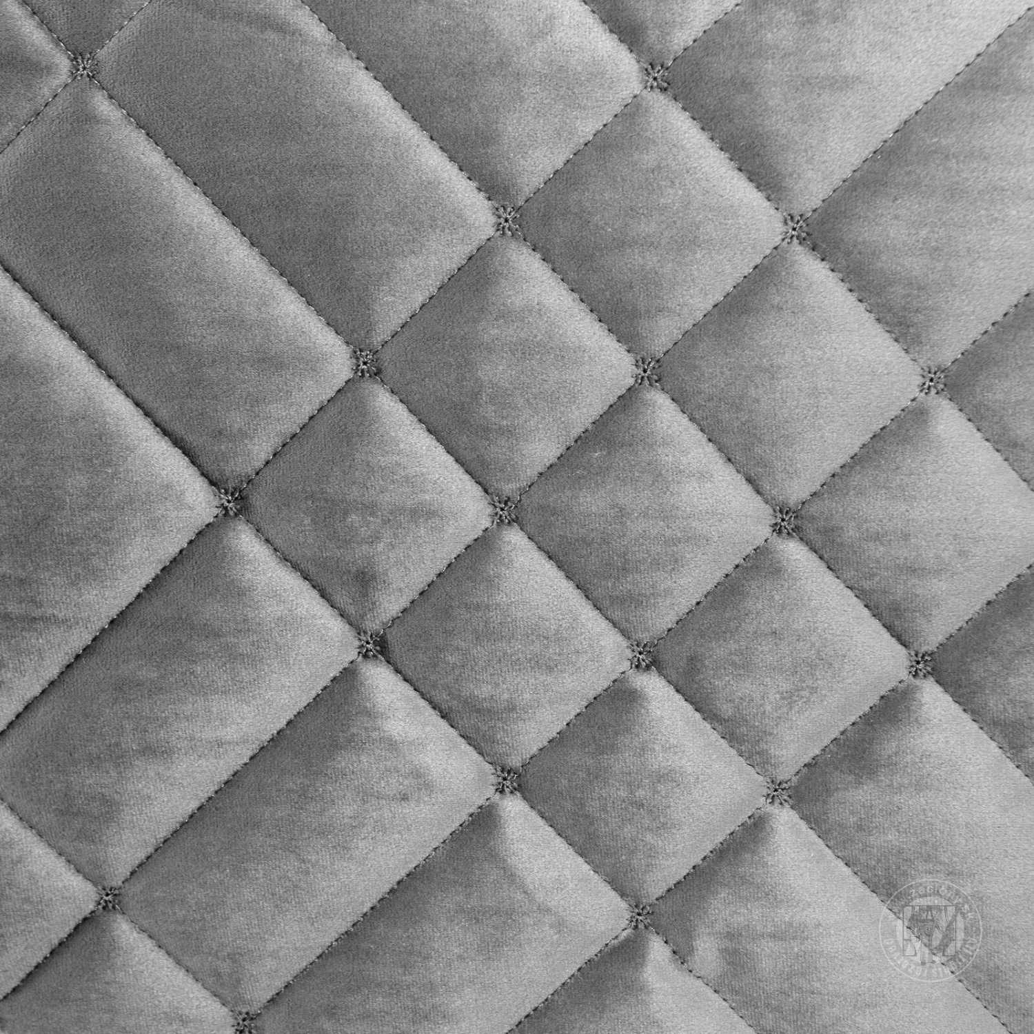 Zamatový prehoz na posteľ RIA6 200x220 cm strieborný