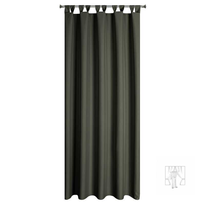 Záves na terasu GARDEN na pútkach 155x240 cm grafitový