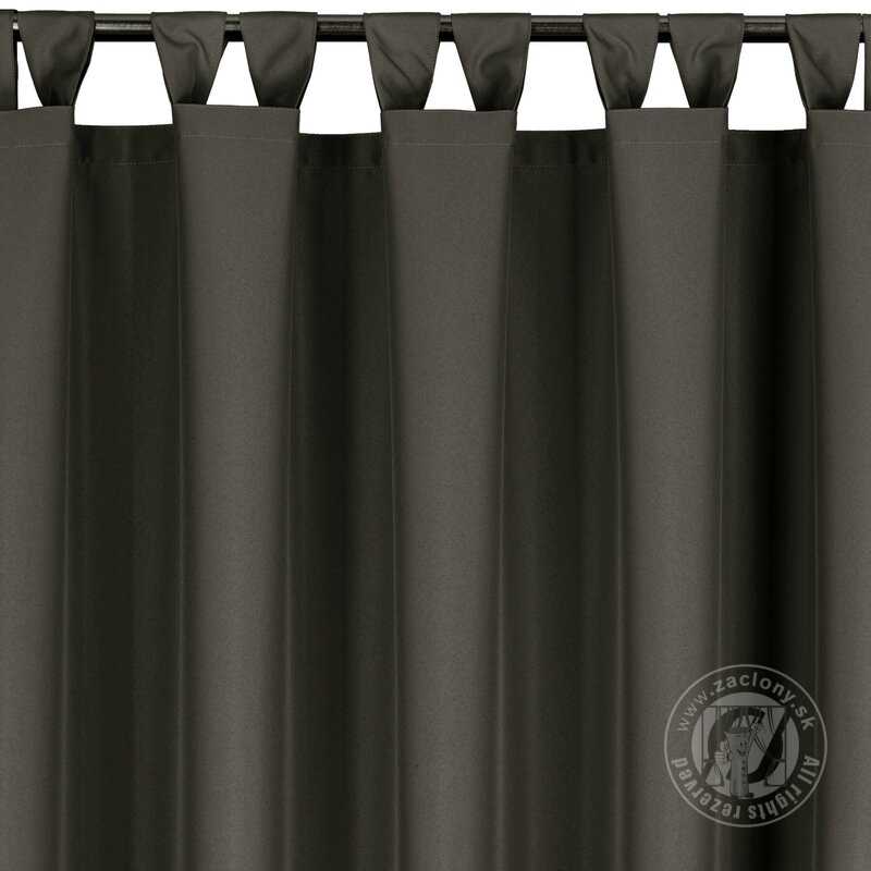 Záves na terasu GARDEN na pútkach 155x240 cm grafitový