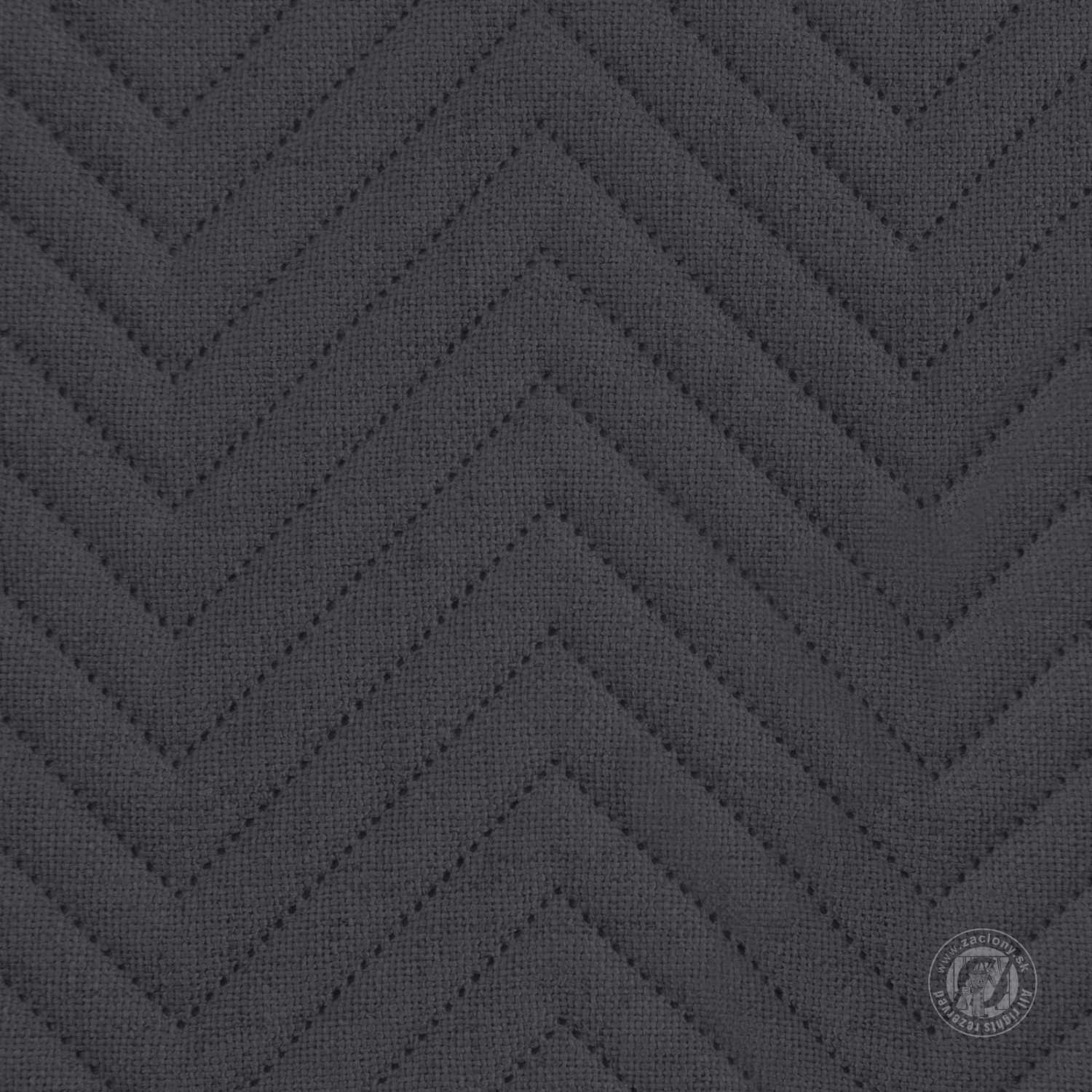 Prehoz na posteľ s ľanovou štruktúrou LEN3 200x220 cm grafitový