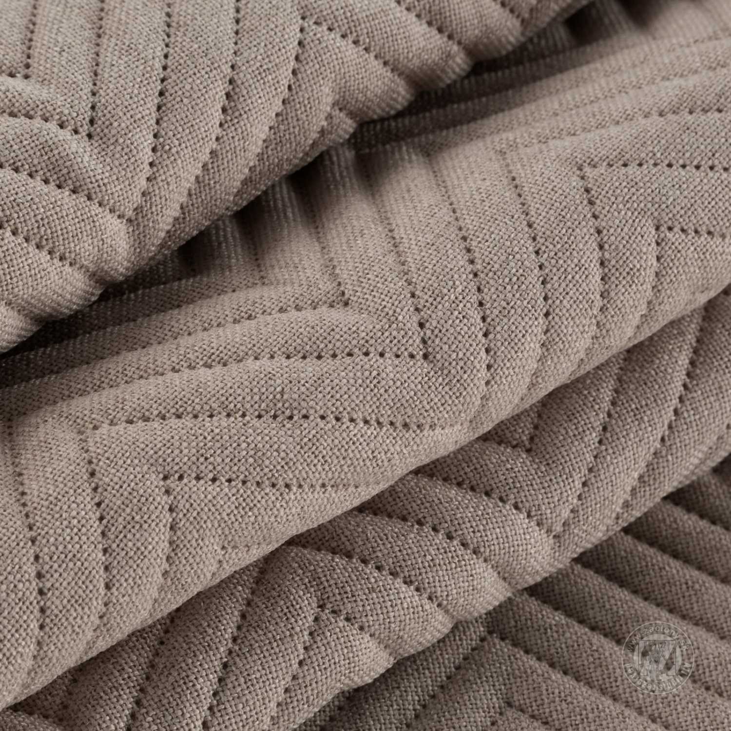 Prehoz na posteľ s ľanovou štruktúrou LEN3 220x240 cm béžový