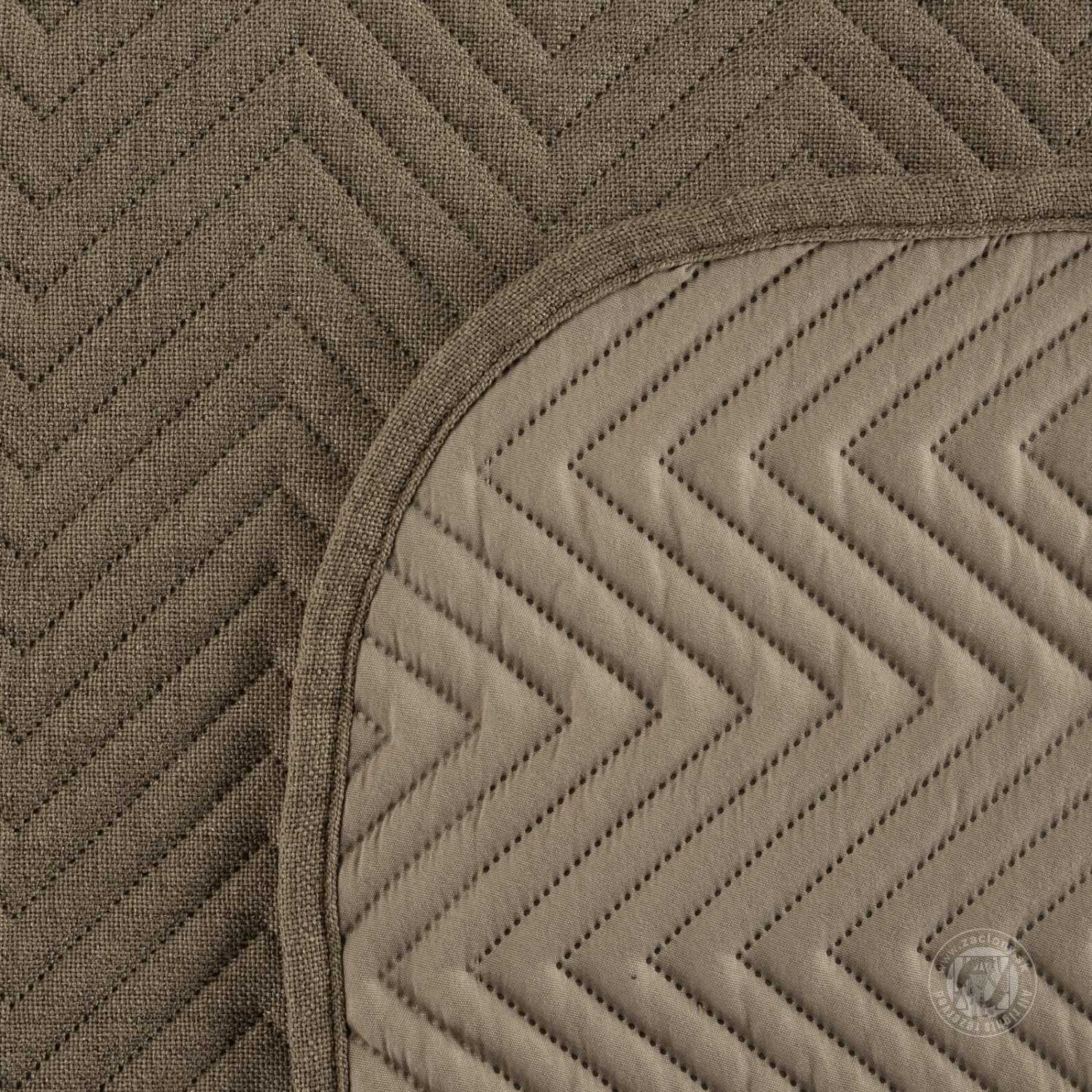 Prehoz na posteľ s ľanovou štruktúrou LEN3 170x210 cm tmavobéžový