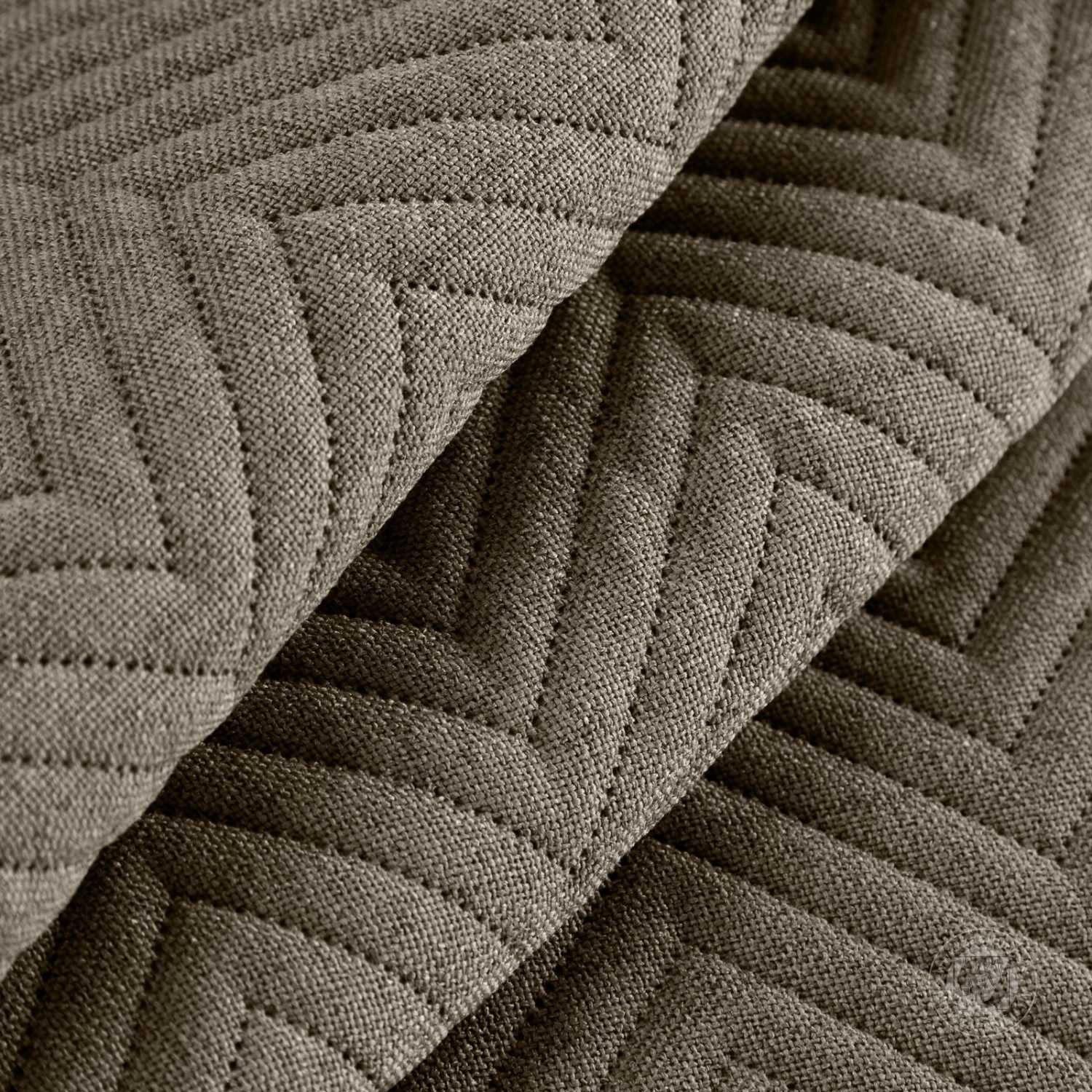 Prehoz na posteľ s ľanovou štruktúrou LEN3 200x220 cm tmavobéžový