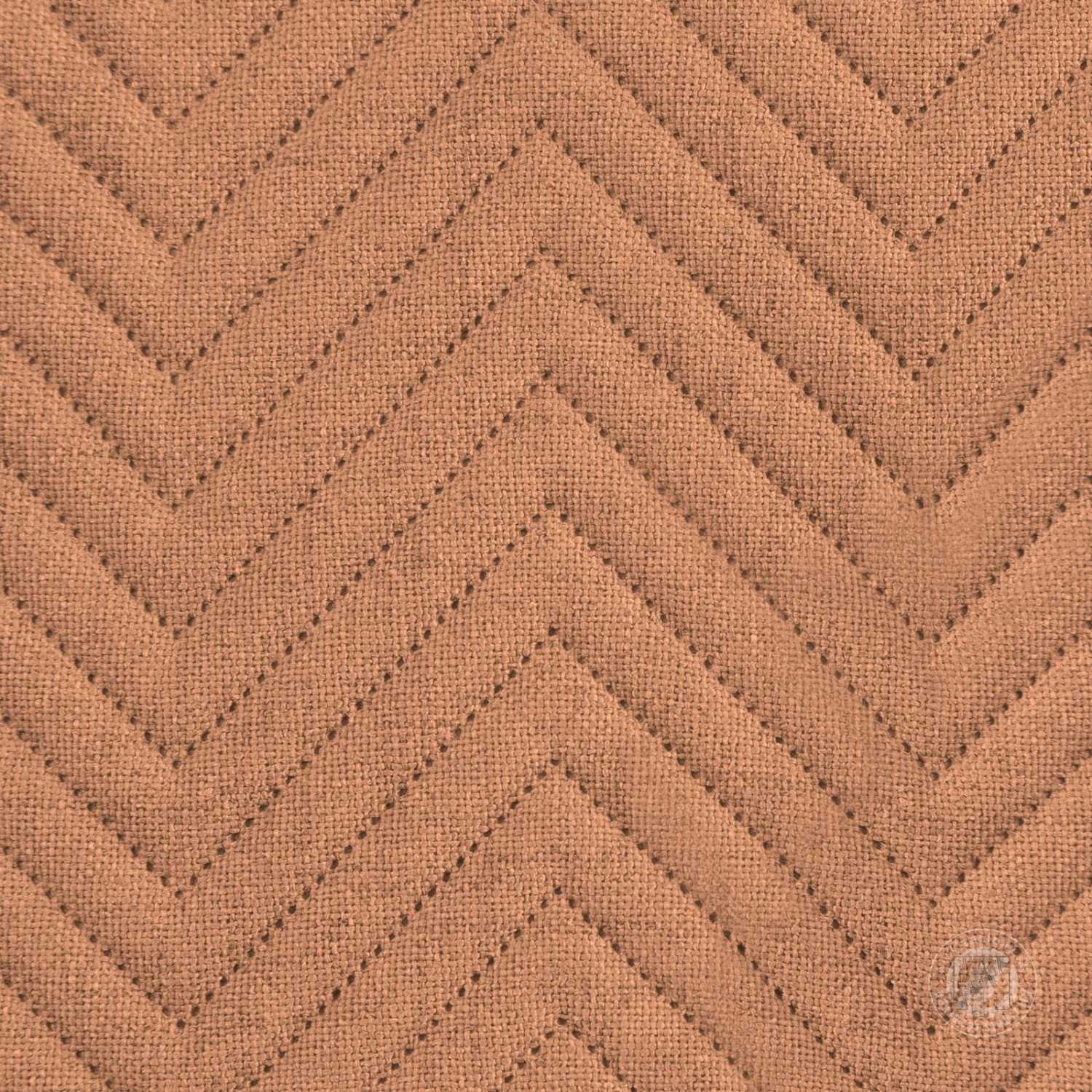 Prehoz na posteľ s ľanovou štruktúrou LEN3 200x220 cm tehlový