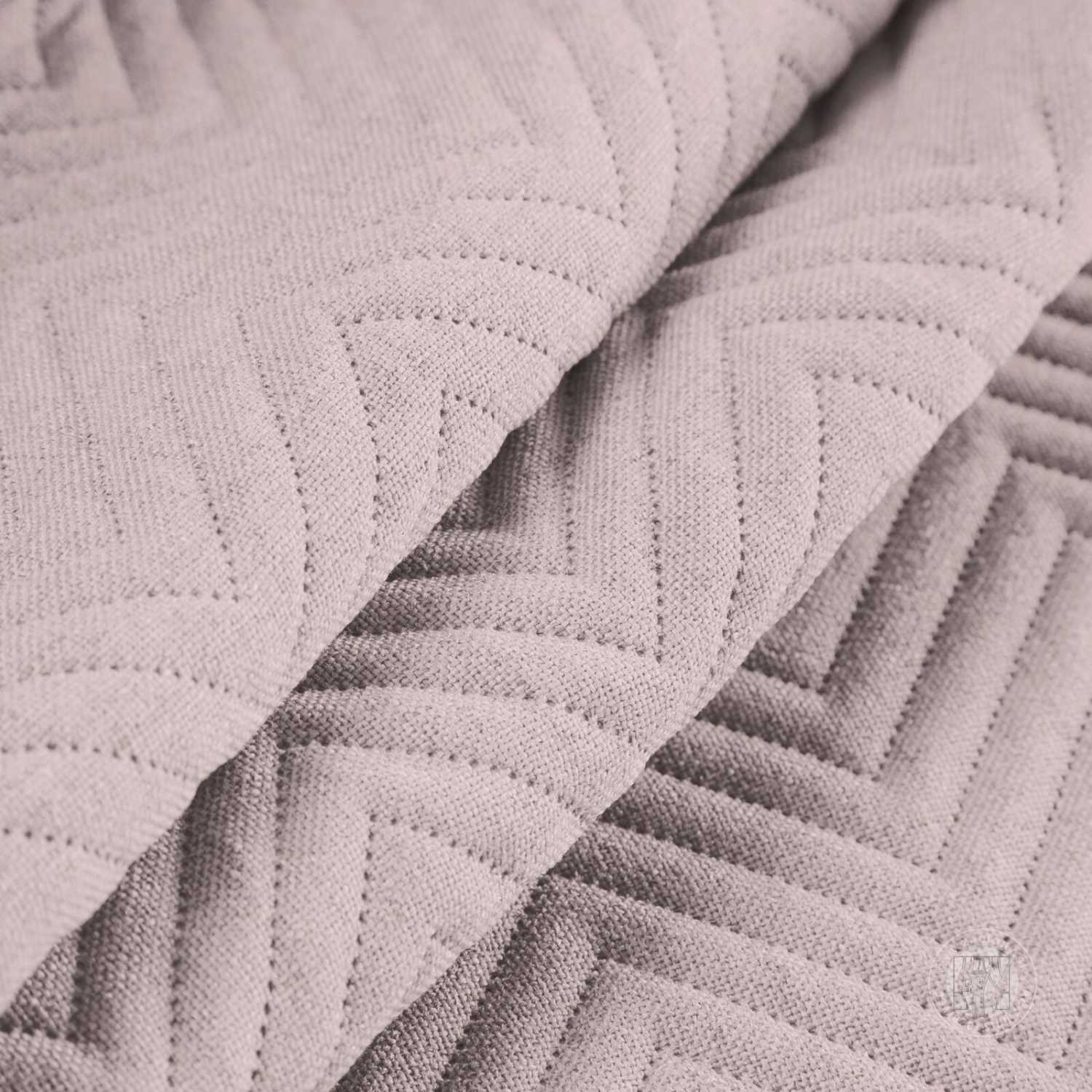 Prehoz na posteľ s ľanovou štruktúrou LEN3 220x240 cm ružový