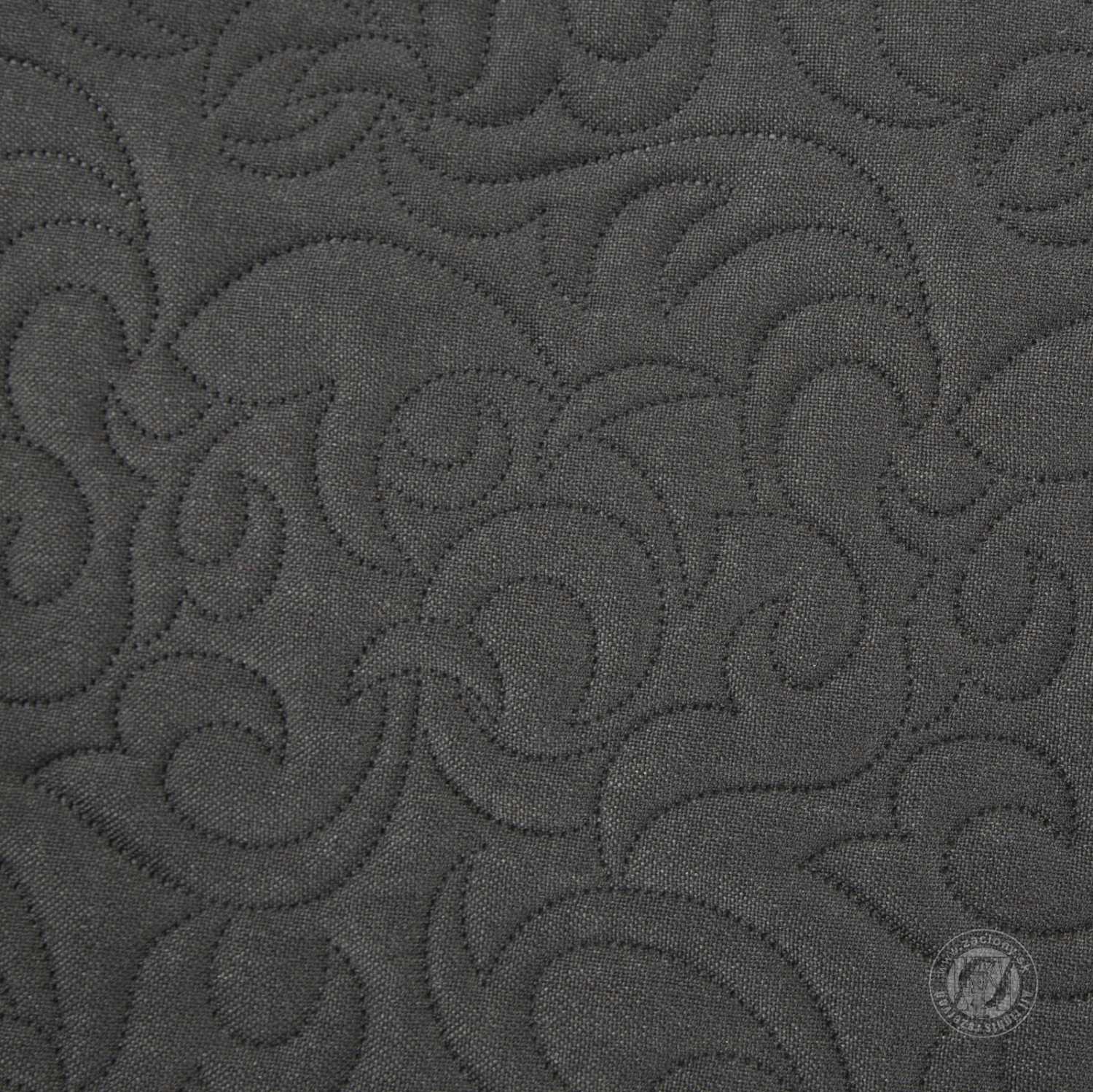 Prehoz na posteľ s ľanovou štruktúrou LEN4 200x220 cm grafitový