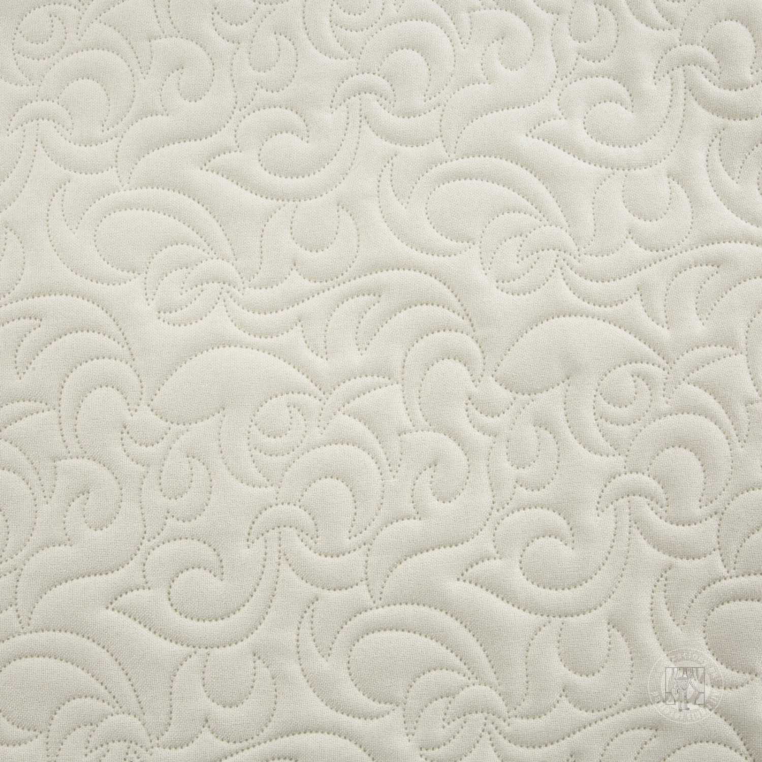 Prehoz na posteľ s ľanovou štruktúrou LEN4 220x240 cm krémový