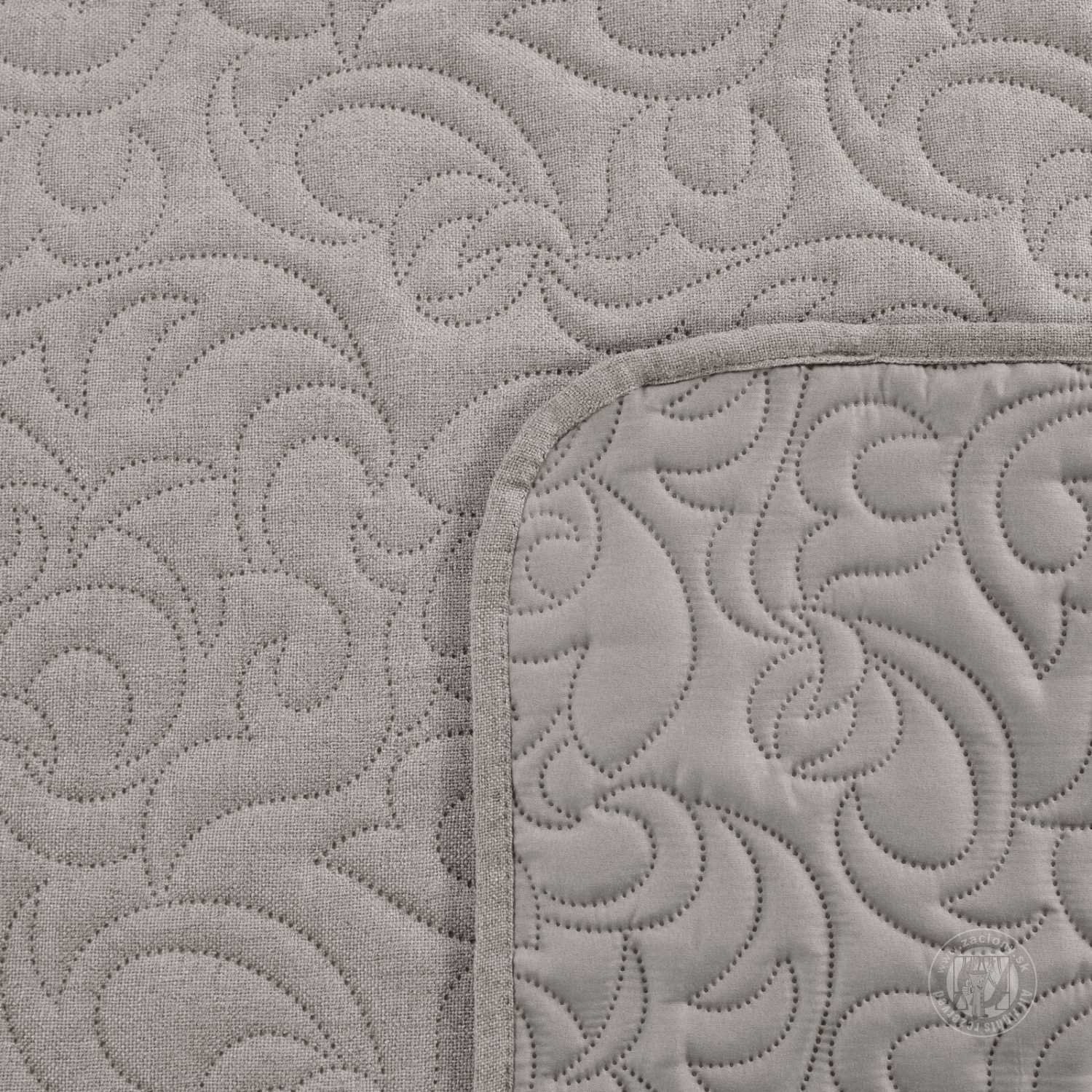 Prehoz na posteľ s ľanovou štruktúrou LEN4 200x220 cm sivý