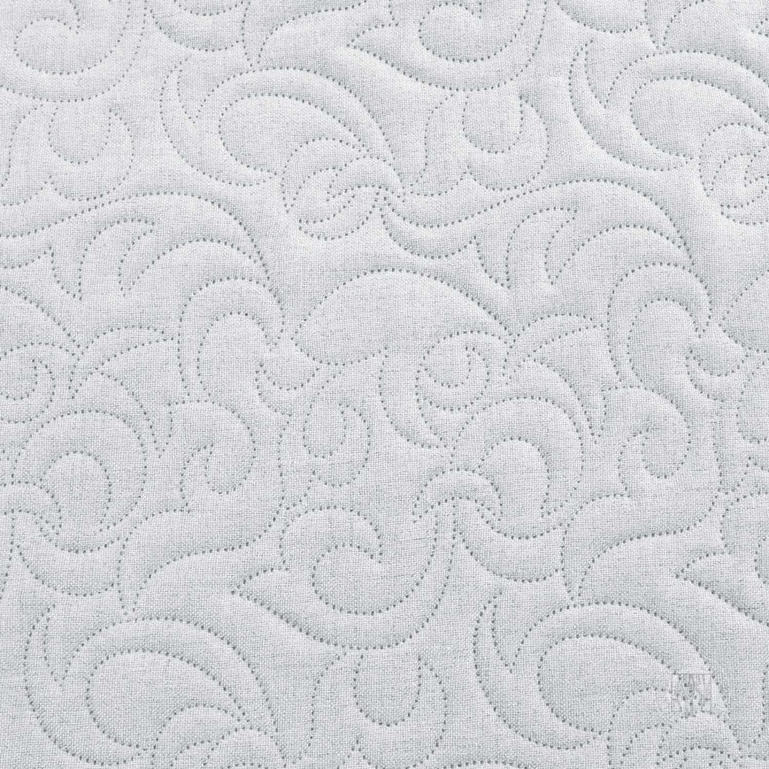 Prehoz na posteľ s ľanovou štruktúrou LEN4 170x210 cm strieborný