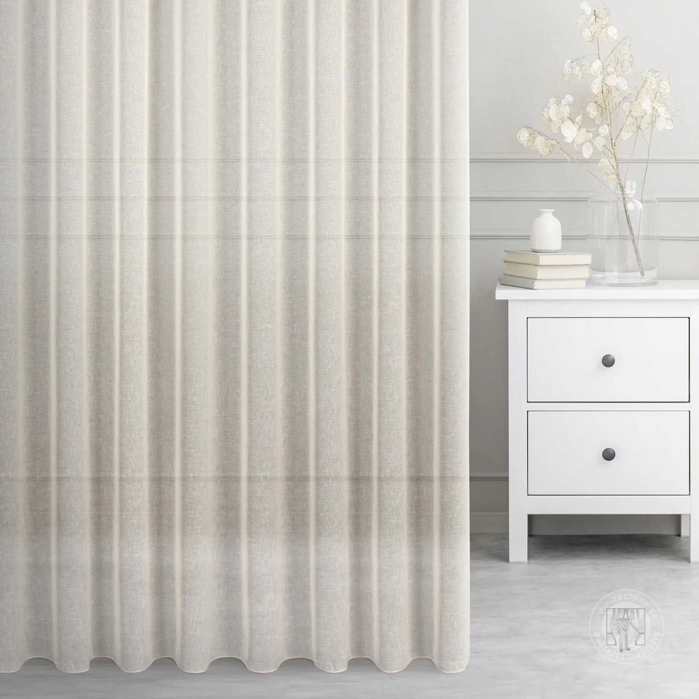 Záclona metráž 5500/ETA svetlobéžová E