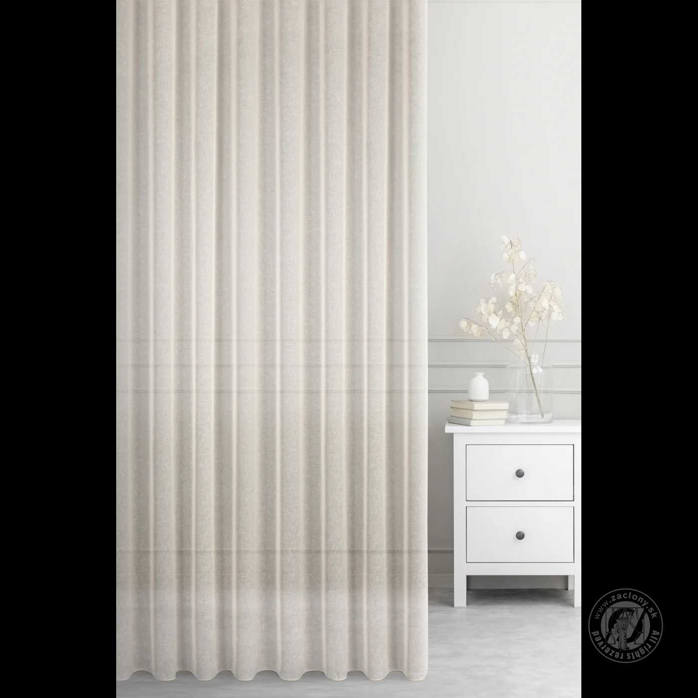 Záclona metráž 5500/ETA svetlobéžová E