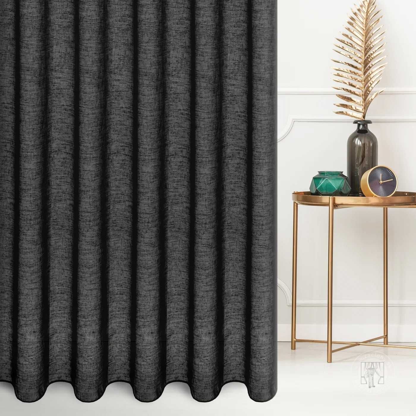 Záclona metráž 5500/ETA čierna E