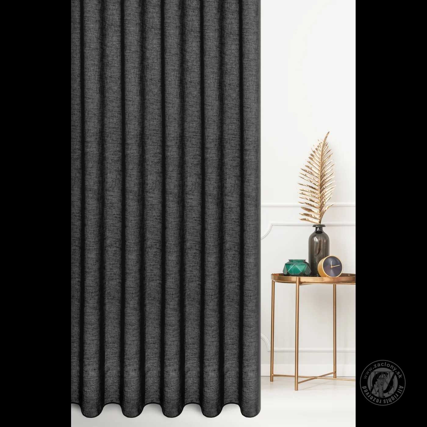 Záclona metráž 5500/ETA čierna E