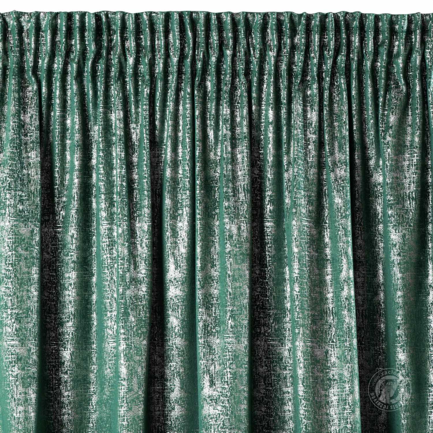 Záves na páske CYPRUS tyrkysový 140x270cm