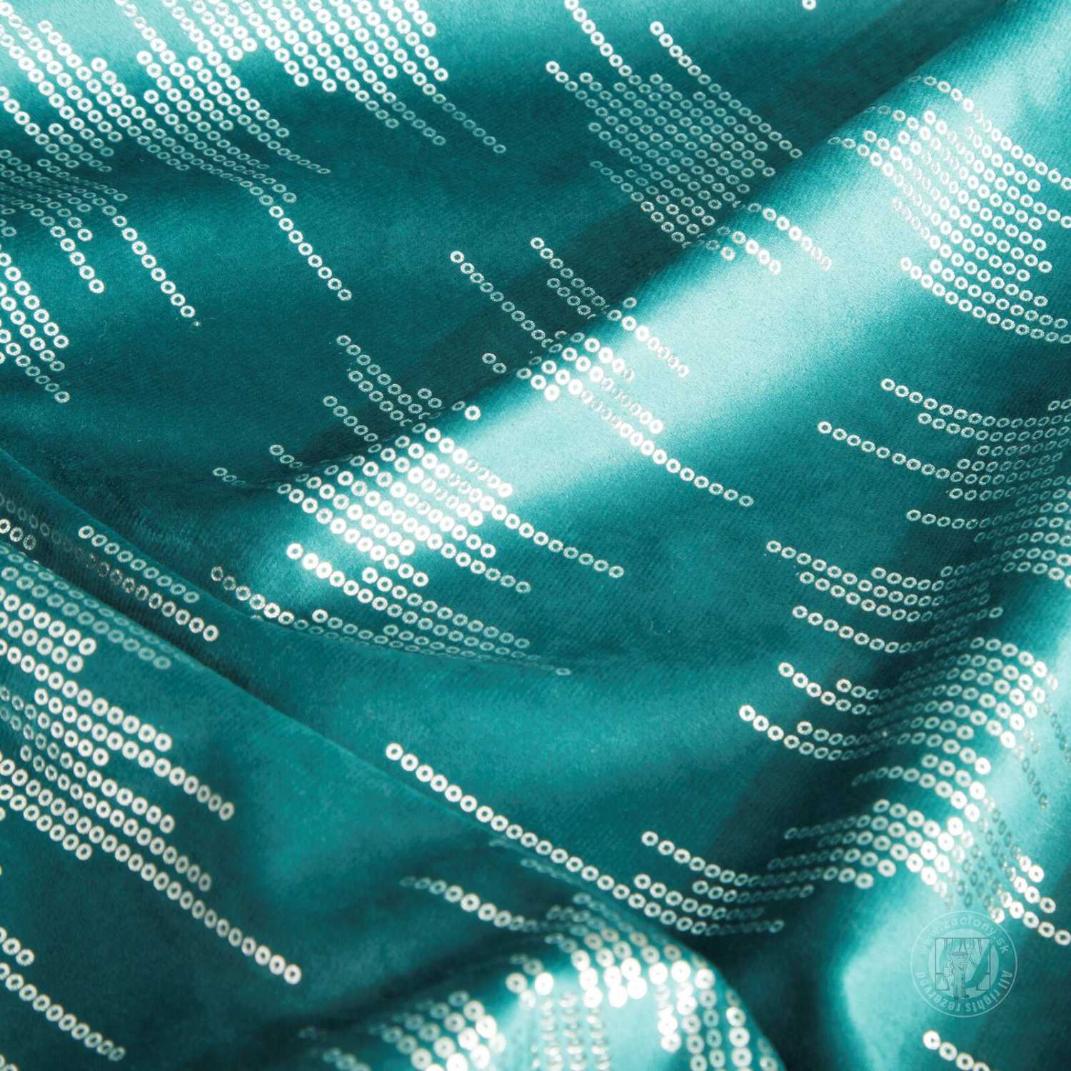 Záves CHILL na krúžkoch 140x250 cm tyrkysový