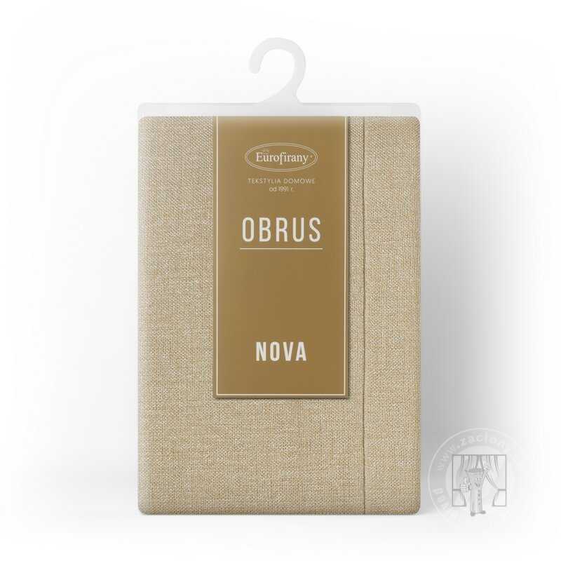 Hotový obrus STELLA1 145x280cm béžový so zlatou niťou