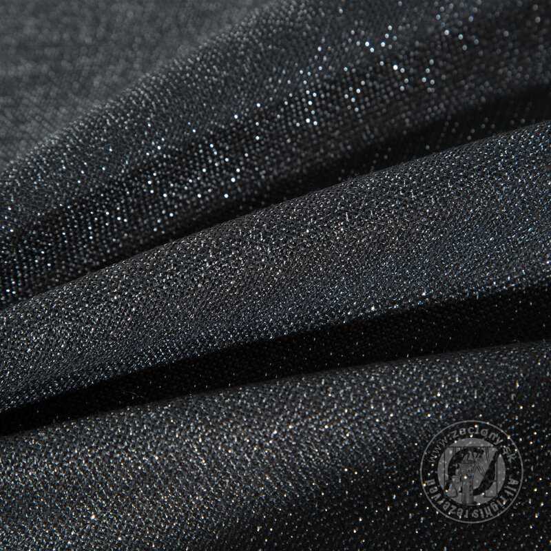 Okrúhly obrus STELLA1 180cm čierny so striebornou niťou