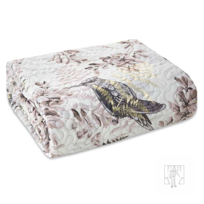  Zamatový prehoz na posteľ POLY 220x240 cm