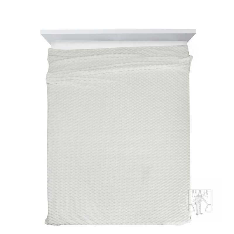 Deka CINDY6 na kreslo 70x160cm biela