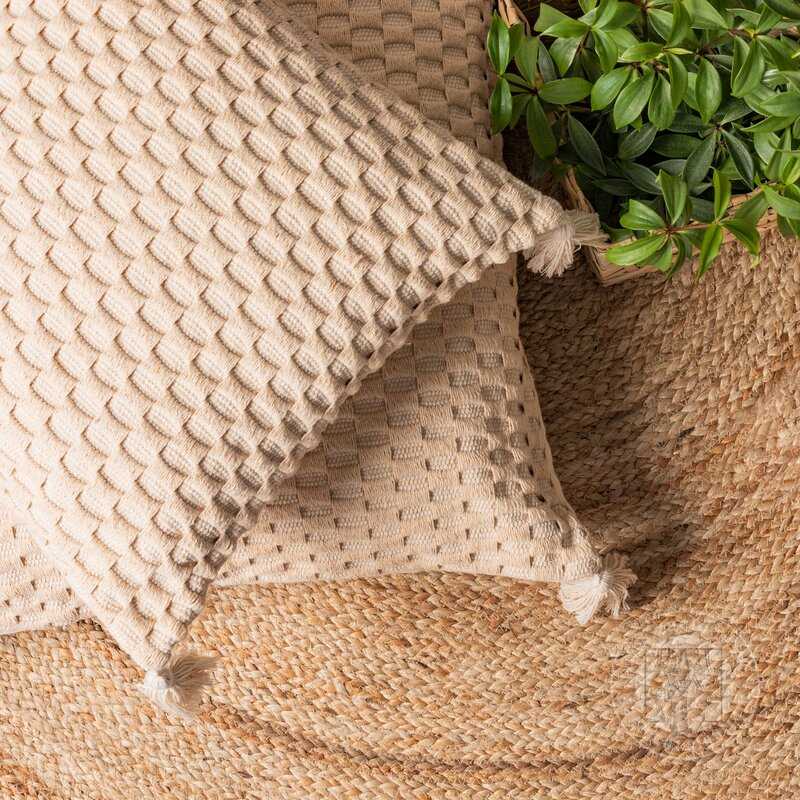 Obliečka na vankúš so strapcami SEVILLE 60x60cm béžová