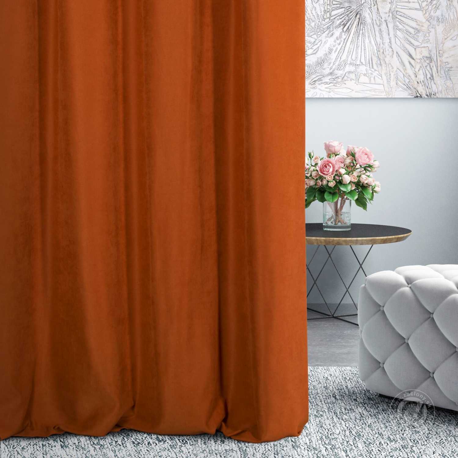 Záves 1403/300 tehlový